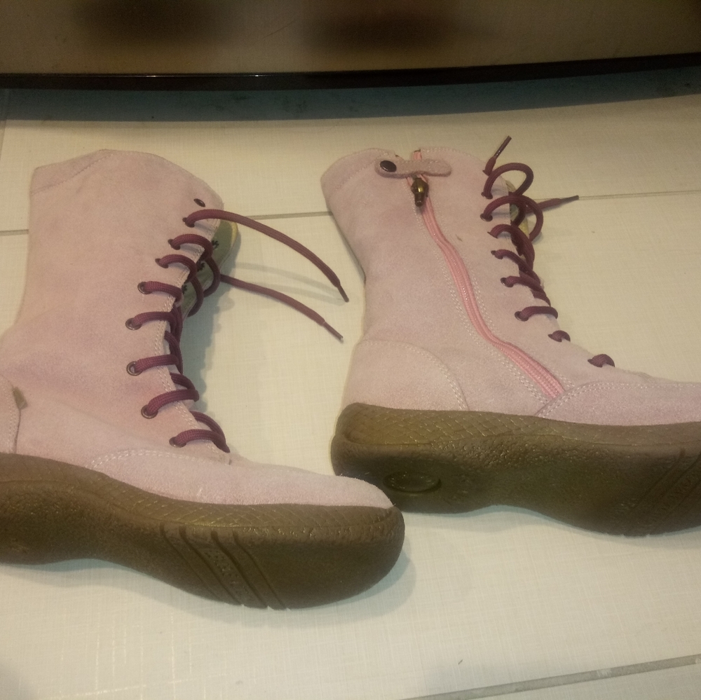 Pink Suede Primigi Boots